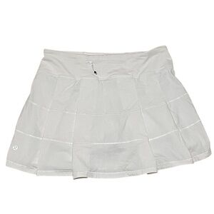 Lululemon Pace Rival Skirt- White Size 6 Tall